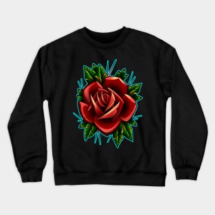 red rose spikey Crewneck Sweatshirt